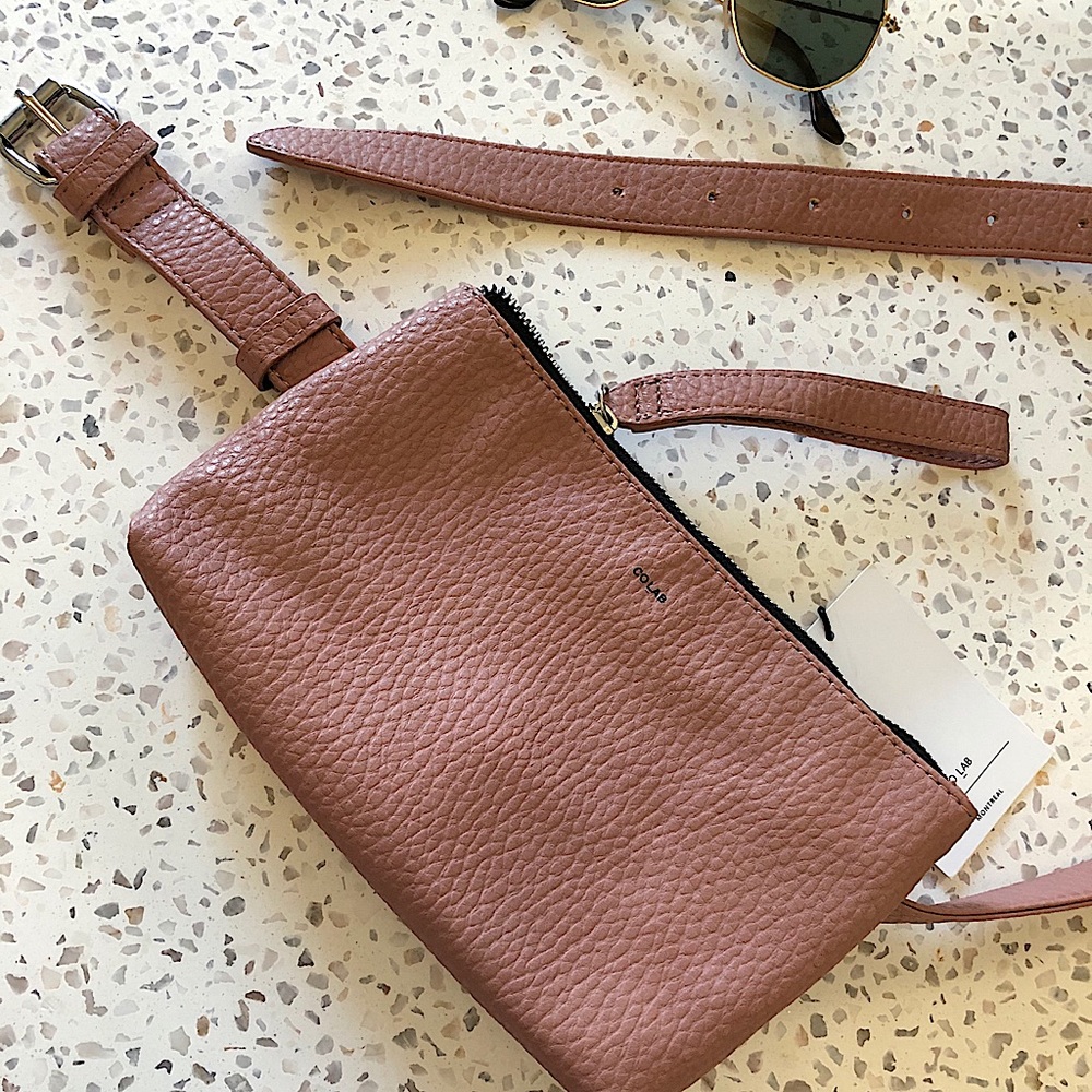 Soft Pink Pebbled Belt Bag / Wristlet / Fanny Pack - Picture 2 of 5